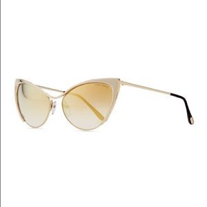 TOM FORD Nastasya Metal Cat-Eye Sunglasses TF304